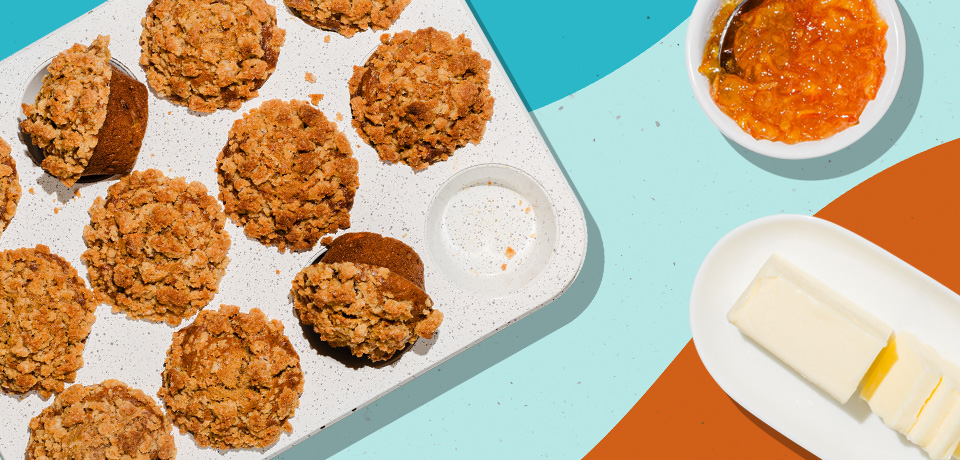 Fruit and Veggie Spice Muffins