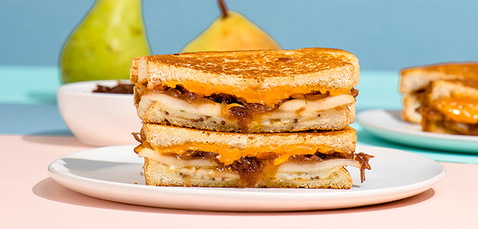 Pear and Onion Jam Grilled Cheese