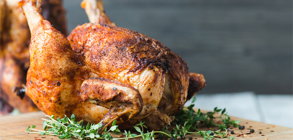 No-Beer Can Chicken