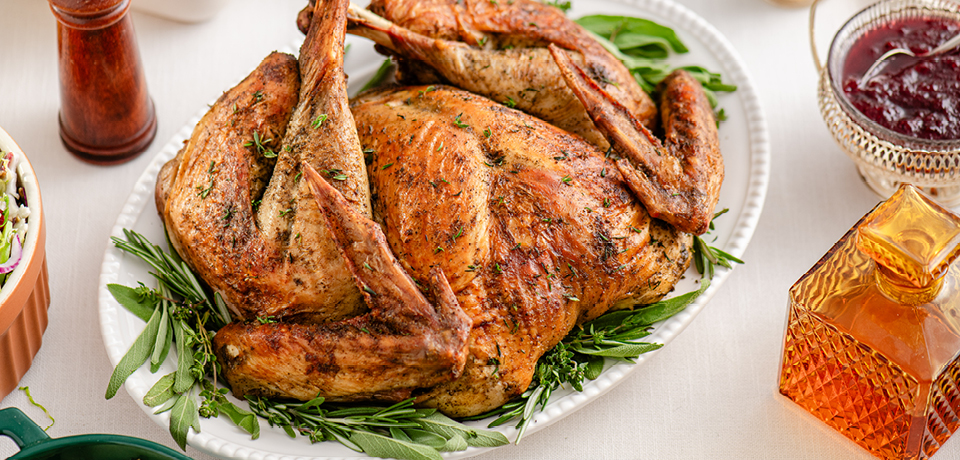 Spatchcocked Turkey and Pan Gravy