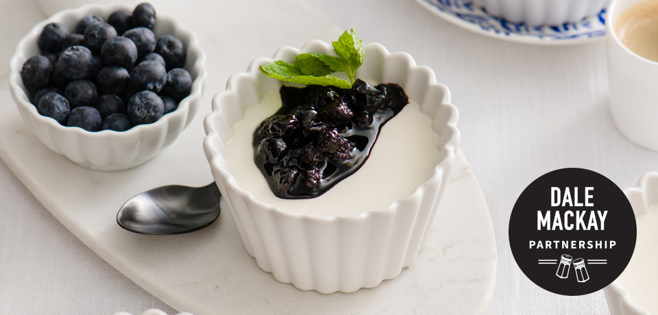 Panna Cotta with Balsamic Berries